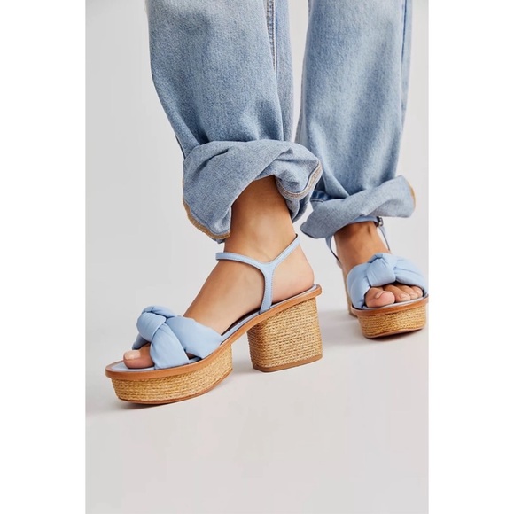 Free People x Vicenza Mckenna Puffy Platform Cork Sandals - Picture 1 of 3